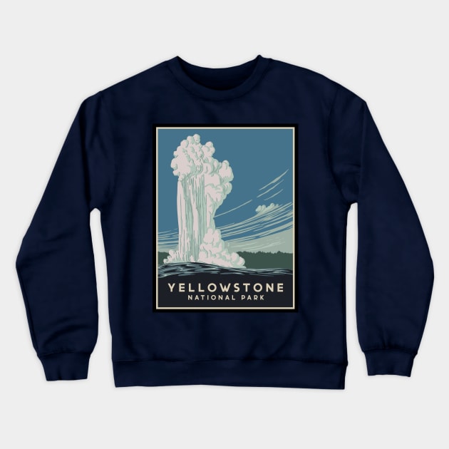 Yellowstone National Park (Refreshed) Crewneck Sweatshirt by splode